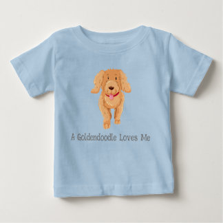 T-shirt Pour Bébé Un Goldendoodle m'aime chemise bébé