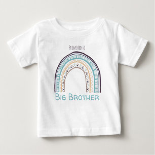 T-shirt Pour Bébé Un grand frère arc-en-ciel coloré et doux révèle