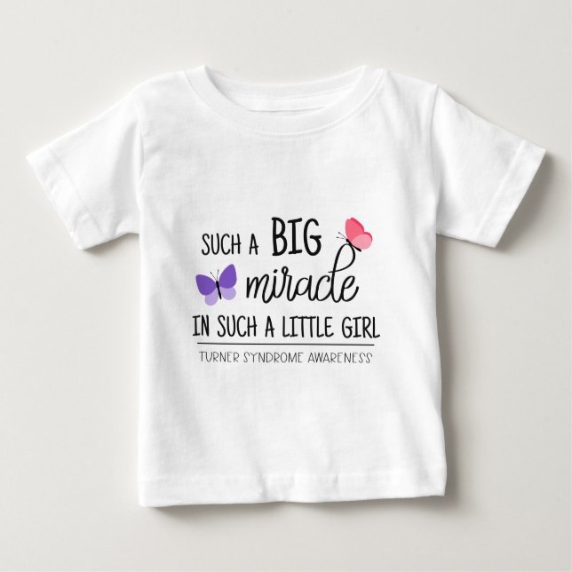 T-shirt Pour Bébé Un grand miracle de la conscience du syndrome de T (Devant)