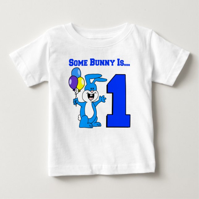 T-shirt Pour Bébé Un Grotte Est Un (Bleu) (Devant)