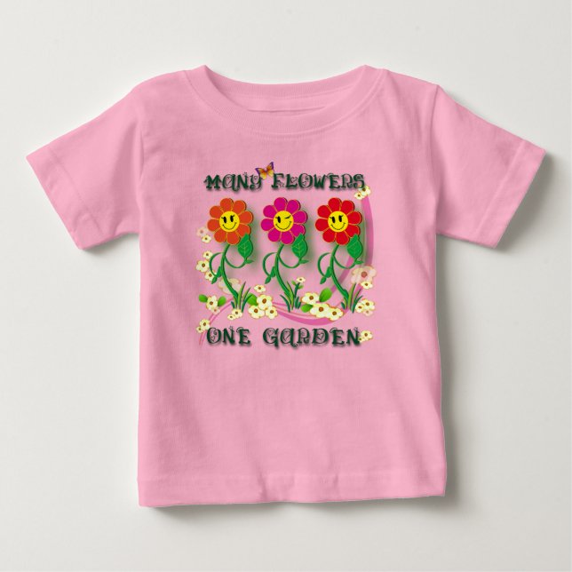 T-shirt Pour Bébé Un jardin (Devant)