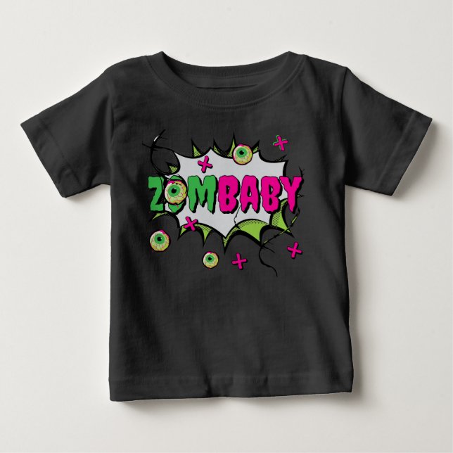 T-shirt Pour Bébé Un jeu de mots "ZomBaby" (Devant)