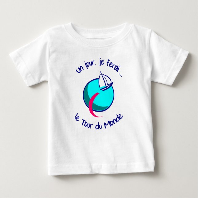 T-shirt Pour Bébé Un jour ... (Devant)