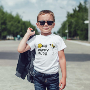 T-shirt Pour Bébé Un joyeux Mec Jaune sourire premier garçon 1er ann