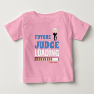T-shirt Pour Bébé Un Juge Futur Charger Pink Funny Faire Votre Propr