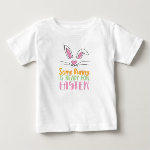 T-shirt Pour Bébé Un lapin est prêt pour un jeu de Pâques Lapin de P