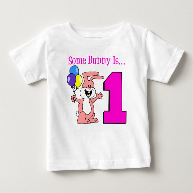 T-shirt Pour Bébé Un Lapin Est Un (Devant)