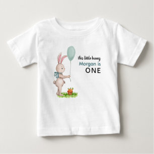 T-shirt Pour Bébé Un Lapin est un Ballon de Lapin Mignon pour un 1er