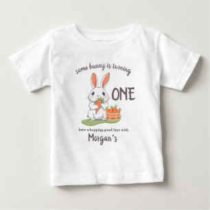 T-shirt Pour Bébé Un Lapin Est Un Garçon Filles 1Er Anniversaire