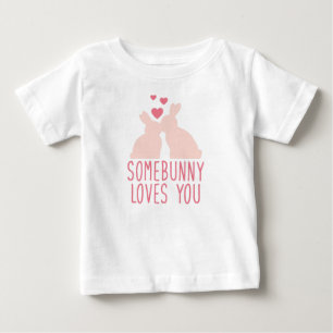 T-shirt Pour Bébé Un Lapin T'Aime