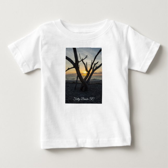 T-shirt Pour Bébé Un lever de soleil fou (Devant)