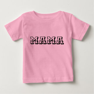 T-shirt Pour Bébé Un « MAMA » typographique simple mais profond