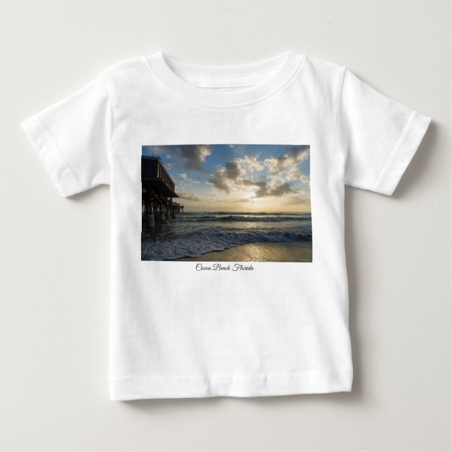 T-shirt Pour Bébé Un Matin De Plage Glorieux (Devant)