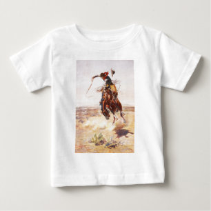 T-shirt Pour Bébé Un mauvais tuyau de Charles Marion Russell en 1904