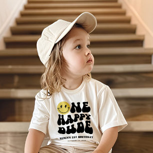 T-shirt Pour Bébé Un mec heureux Garçon Visage heureux Rad 1er Ann