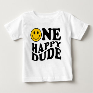 T-shirt Pour Bébé Un mec heureux   Preppy Smile Boy Premier annivers