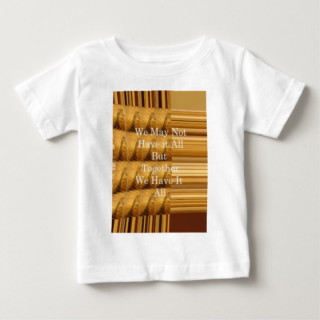 T-shirt Pour Bébé Un message inspirant avec la conception africaine  (Devant)
