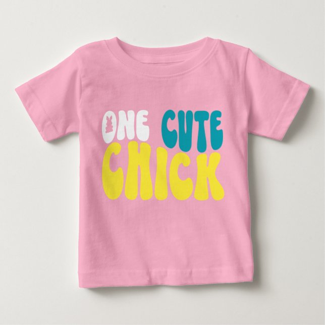 T-shirt Pour Bébé Un mignon poussin (Devant)