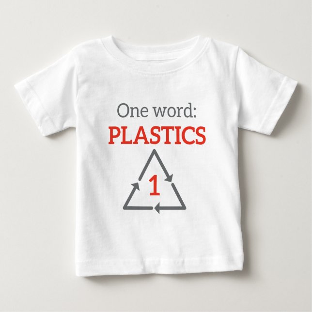 T-shirt Pour Bébé Un mot : Plastiques (Devant)