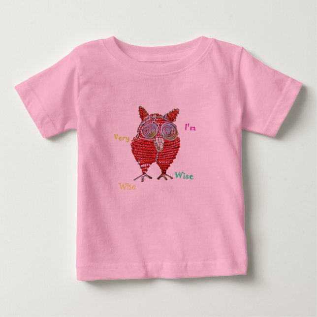 T-shirt Pour Bébé Un objet chouette sage (Devant)