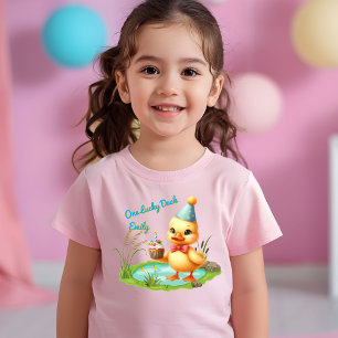 T-shirt Pour Bébé Un petit canard mignon cadeau d'anniversaire