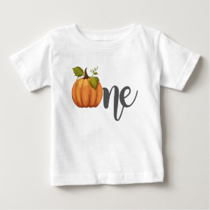 T-shirt Pour Bébé Un petit Citrouille 1er anniversaire halloween