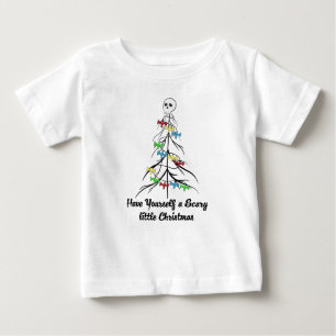 T-shirt Pour Bébé Un petit Noël effrayant