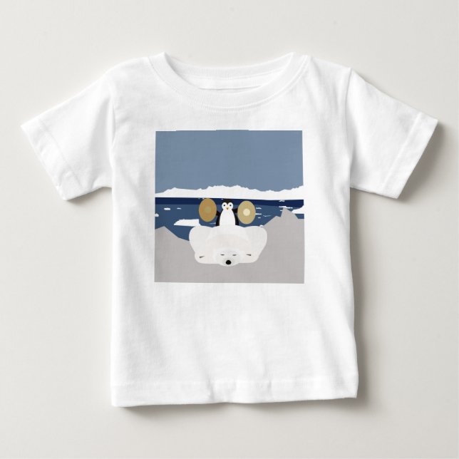 T-shirt Pour Bébé Un réveil brutal (Devant)