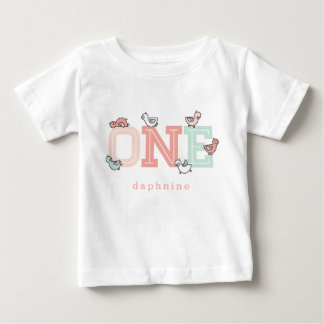 T-shirt Pour Bébé UN Rose Whimsical mignon fille bébé canards canard