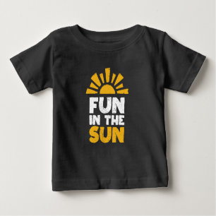 T-shirt Pour Bébé Un signe qui dit plaisir sur le soleil