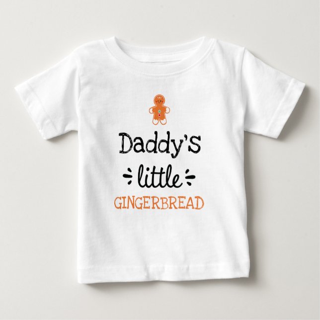 T-shirt Pour Bébé [Un texte] Petit Gingerpain mignon costume bébé (Devant)