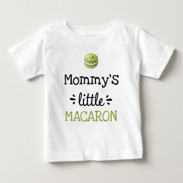 T-shirt Pour Bébé [Un texte quelconque] Little Macaron (Devant)