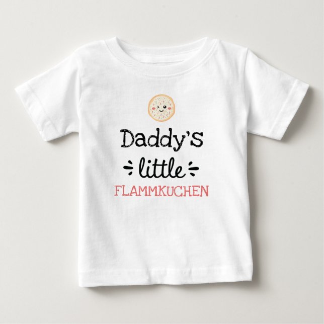 T-shirt Pour Bébé [Un texte quelconque] Petit Flammkuchen (Devant)