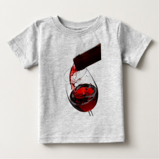 T-shirt Pour Bébé Un verre de vin rouge