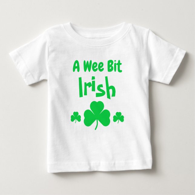 T-shirt Pour Bébé Un Weit Un Peu Irlandais (Devant)