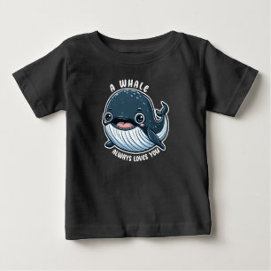 T-shirt Pour Bébé Une baleine t'aime toujours Cadeau pour amoureux d