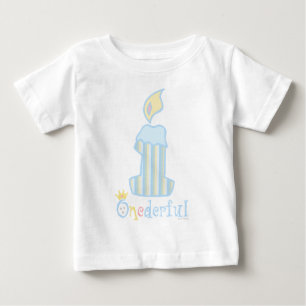 T-shirt Pour Bébé UNE bougie bleue