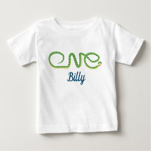 T-shirt Pour Bébé Une conception de serpent sauvage avec nom