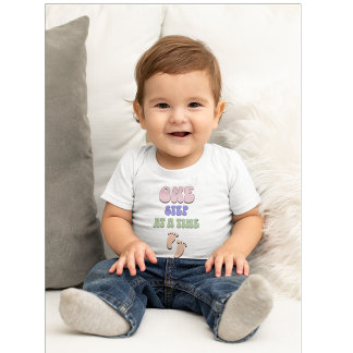 T-shirt Pour Bébé Une étape à la fois