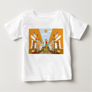 T-shirt Pour Bébé Une femme avec un bol de fruits en Colombie