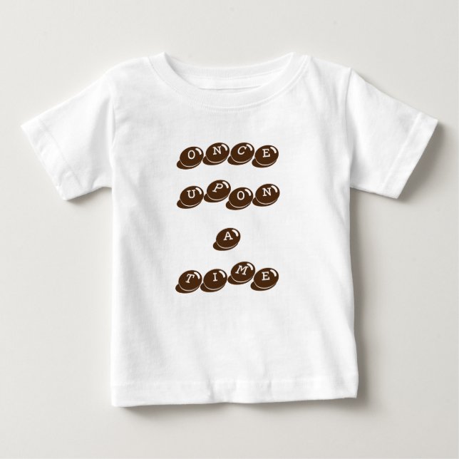 T-shirt Pour Bébé une fois à la fois (Devant)