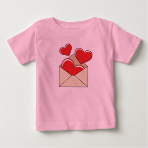 T-shirt Pour Bébé Une lettre d'amour