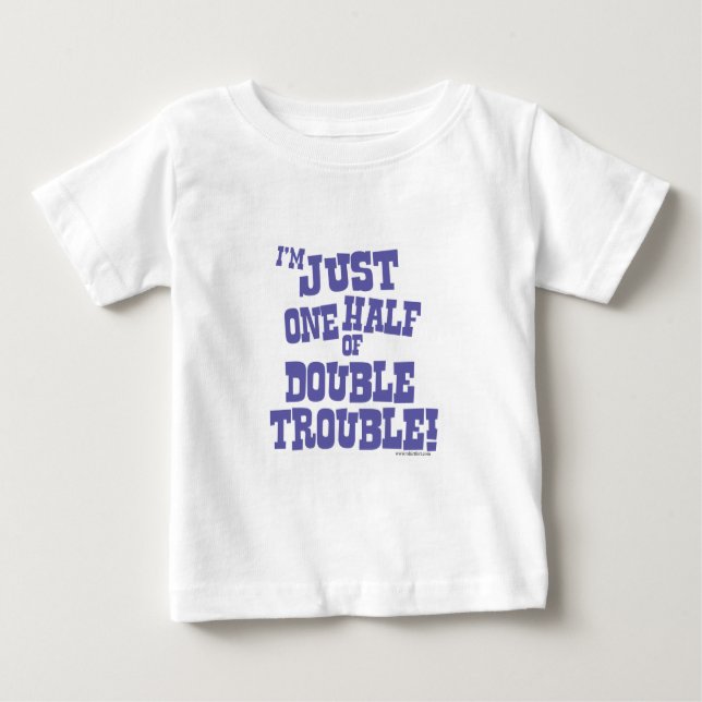 T-shirt Pour Bébé Une moitié du double problème (Devant)
