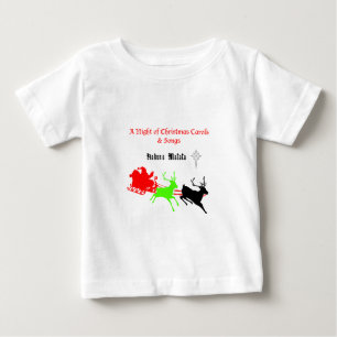 T-shirt Pour Bébé Une nuit de chants et chants de Noël Hakunamatata