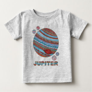 T-shirt Pour Bébé Une planète Jupiter et mode de geek de l'espace de