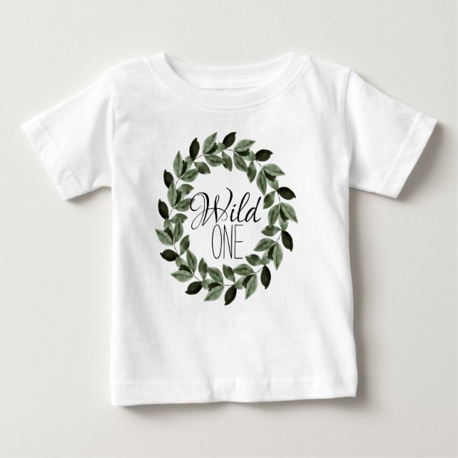 T-shirt Pour Bébé Une première chemise sauvage d'anniversaire (Devant)