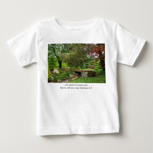 T-shirt Pour Bébé Une promenade printanière (Devant)