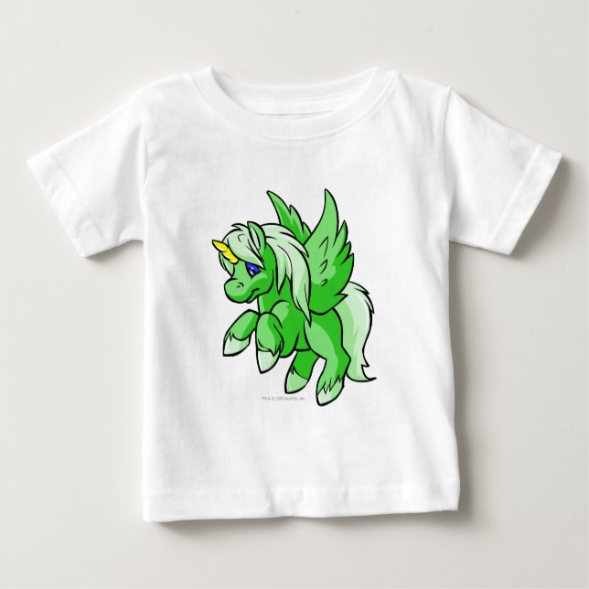 T-shirt Pour Bébé Uni Green (Devant)