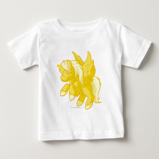 T-shirt Pour Bébé Uni or (Devant)