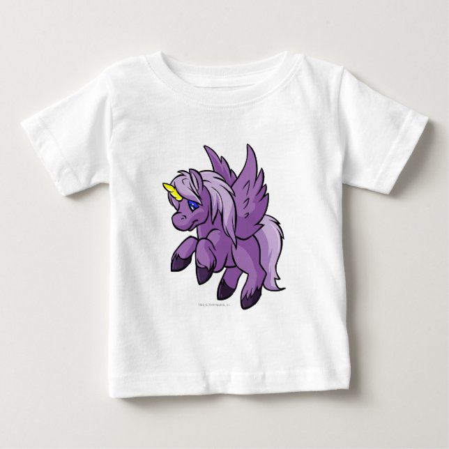 T-shirt Pour Bébé Uni pourpre (Devant)
